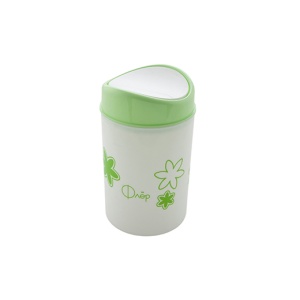 Контейнер для мусора 1,6л плавающая крышка декор Полимербыт