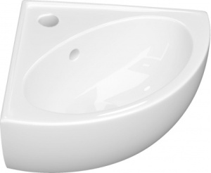 Умывальник 45 Лаго угловой с креплением,белый