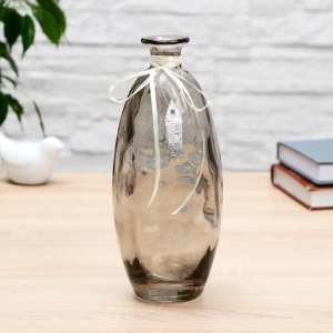 Ваза стекло Волшебные мгновения 21,5*8 см дымка 1/4