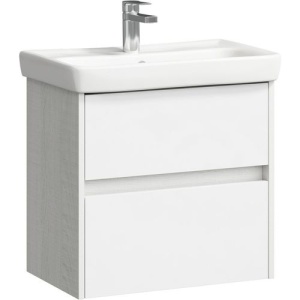 Тумба  Сити 60 подвесная Дуб канадский с умывальником MODUO SLIM