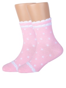 Носки детские дев х/б+эл КВ с1781 1/30 р.16-18 (ЧЗ)