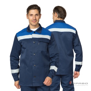 Костюм Стандарт плюс,брюки СОП,т.син/вас. р.96-100/182-188(ЧЗ)