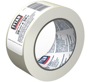 Лента малярная 38мм*50м Титан Проф СТ белая Польша (48) 