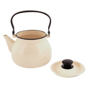 Чайник эмалированный 3,0 л без рисунка сфер 1/4 