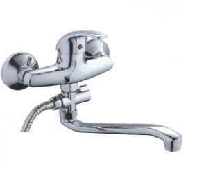 Смеситель для ванны LEDEME рычажный  S -образный излив, 30 см