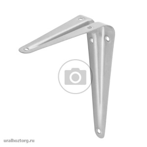 Угловая консоль 100х75 Хром