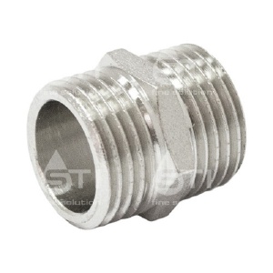 Ниппель никелированный 32мм НР-НР