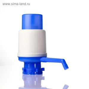 Помпа для воды LuazON под бутыль от 11-19л голубая 