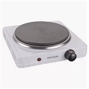 Электроплита WILLMARK HS-111W  1конфорка чугунная 1000Вт