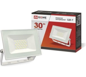 Прожектор СДО-7 30Вт 6500К Белый IN HOME