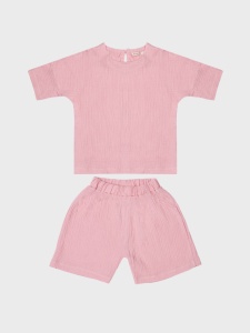 Комплект дев. (футб+шорты) OP1936 рост 122 (ЧЗ)