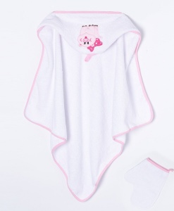 Комплект ясельный д/купания (простынка+рукавичка) арт.189 (ЧЗ)