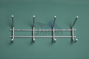 Вешалка настенная 4крючка 540х200х180мм Олимп
