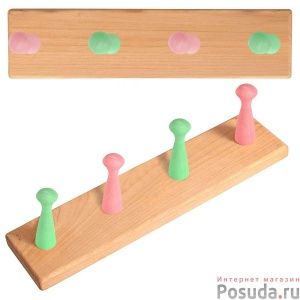 Планка настенная с 4-мя крючками Мультидом