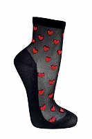 Носки жен. эластик+х/б след с1586 1/20 р.25 Ор. (ЧЗ) 