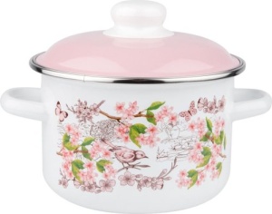 Кастрюля эмалированная 2,0л ПТИЧКИ/Bird TM Appetite 1/8