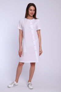 Халат женский мод.204ТСК  белый р.56/170(ЧЗ)