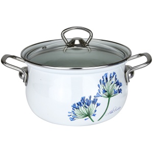 Кастрюля эмалированная 3л УКРОП 1/4