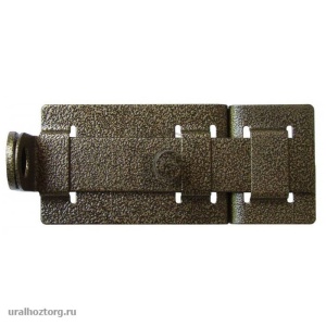 Задвижка дверная ЗД 04 плоский с проушиной ригель