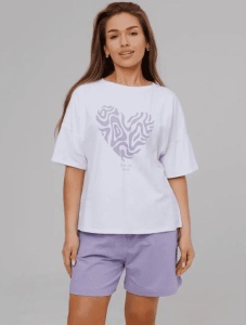 Костюм жен. (футб+шорты) КЖ-042 р.48  (ЧЗ)