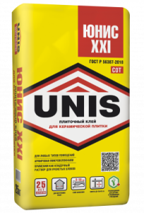 Клей д/керамической плитки 25 кг Юнис ХХI  (48)