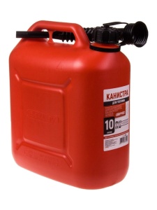 Канистра 10л ПВХ для ГСМ с заливным устройством Авада
