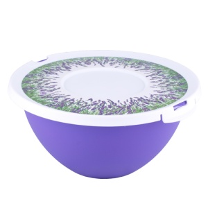 Миска 4л Лаванда с крышкой, Полимербыт