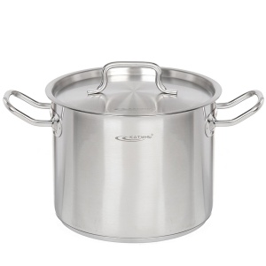 Кастрюля н/ст 5,0 л ОБЩЕПИТ ТРС-3 мет/кр 1/2