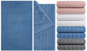 Полотенце жаккард махровое Пифагор 50х90см, плотность 420гр