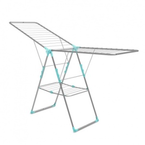 Сушилка напольная двухуровневая 21м 181х51х93см серебро Доммой