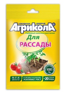 Удобрение АГРИКОЛА-6 рассада овощи и цветы 50гр (100)