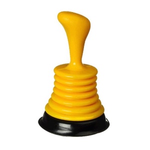 Вантуз низкий, ручка пластик, основа из прочной резины д.110мм