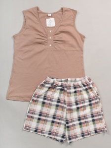 Пижама жен. (майка+шорты) 962-25 р.54 (ЧЗ)