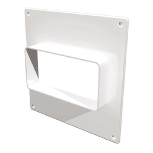 Площадка торцевая пластиковая 205х240 фланец Д-60х120 горизонтальная