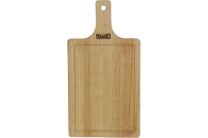 Доска разделочная гевея 28х15х1,5см прямоугольная с ручкой Linea Bosco 1/12
