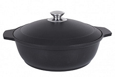 Кастрюля-жаровня литая антиприг/покр. 4,0 л ал/кр TM KUKMARA 1/1