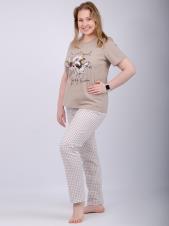 Пижама жен. (футб+брюки) Вивианна 2 р.58 (ЧЗ)
