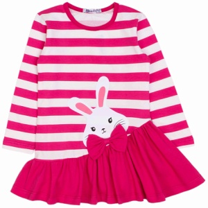 Платье дев. длин.рукав OP1706P рост 116 (ЧЗ)