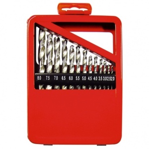 Набор сверл по металлу 19шт(1-10мм ч/з 0,5мм)MATRIХ