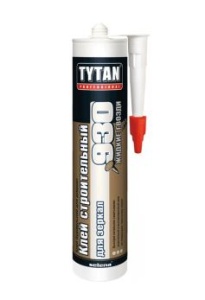 Клей строительный № 930 для зеркал бежевый 380мл Титан (12) Польша