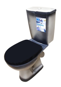 Унитаз-компакт УЮТ, к/в, 2-реж, сид. ПП, черн Киров