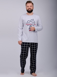 Пижама муж. (футб.длин.рукав+брюки) Стэнли р.58 (ЧЗ)