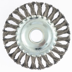 Щетка метал д/УШМ 125мм/22,2м  плоская крученая