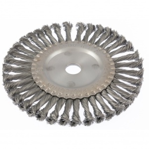 Щетка метал. д/УШМ 200мм 22,2мм плоская кручен