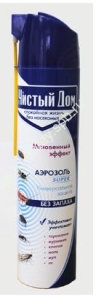 Дихлофос аэрозоль с трубочкой Чистый Дом Супер универсальный 600мл (24) 