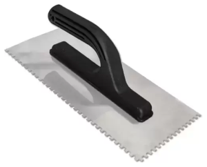 Гладилка из нержавеющей стали 280х130мм зуб 8х8 FIT