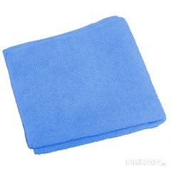 Тряпка для пола микрофибра 40*50см РЫЖИЙ КОТ голубая 1/140