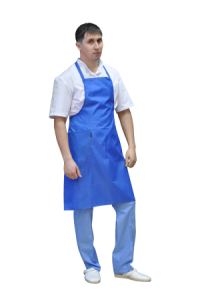 Фартук Шеф -повар, Ф.008 тк.оксфорд/василек(ЧЗ)