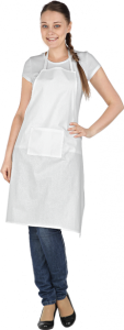 Фартук БЯЗЬ, белый(ЧЗ)