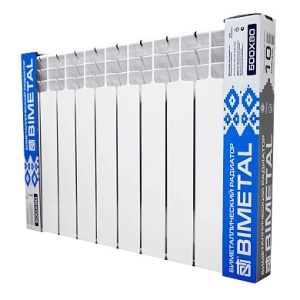 Радиатор б/мет  6 секц BM STI  500/80 с компл 1х3/4 с 2-мя кроншт,Беларусь